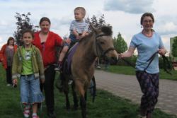 děti se mohou svézt na konících